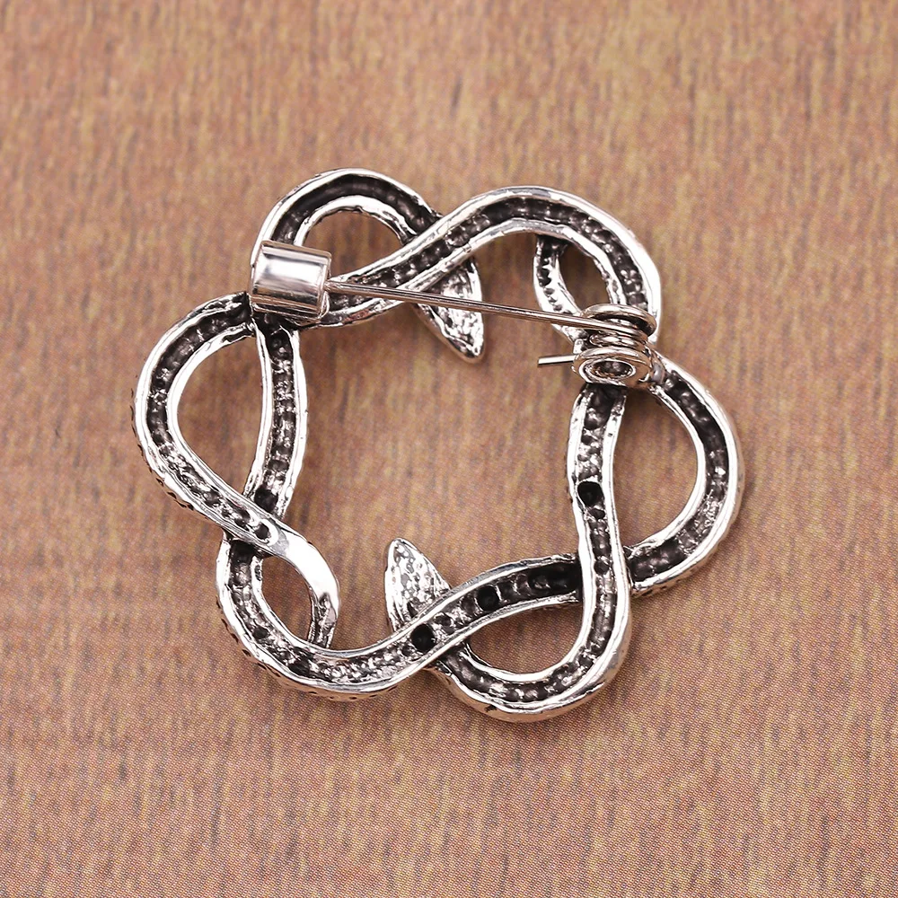 时尚古董镀金和镀银女装蛇形胸针胸针首饰