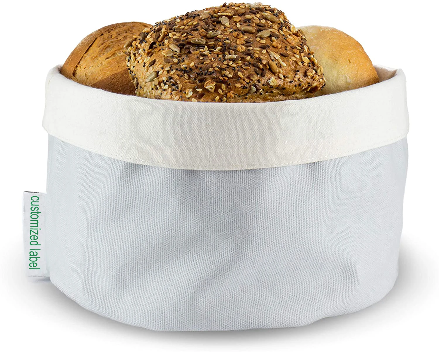 Oem Premium Bread Bag For Serving And Storing Toast,Pastries And Bread Cotton Round Diamet