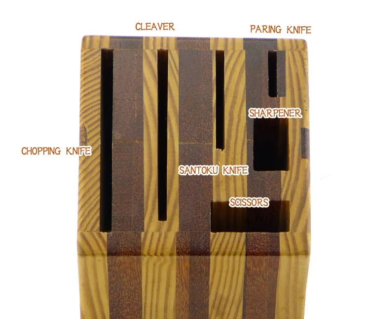 Personality Design Rubber Wood and  Pine  Wood 6pcs Set Wooden Block
