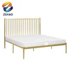 Modern high-grade different design Iron bed Metal king size bed