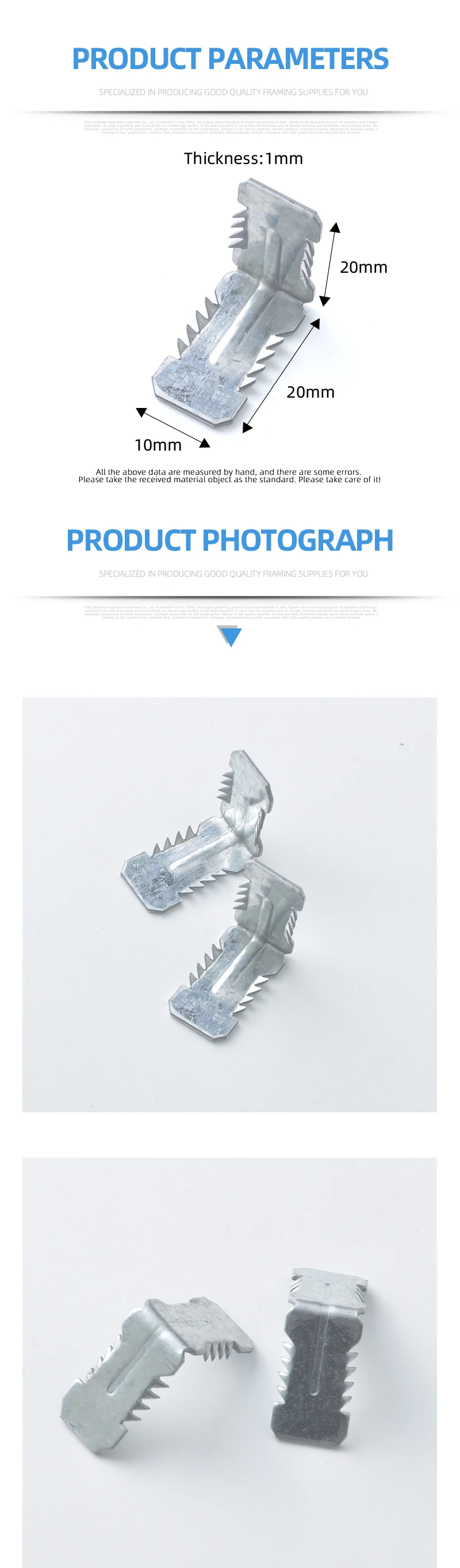 Manufactory Direct Aluminium Profile Corner Connector Frame Accessories