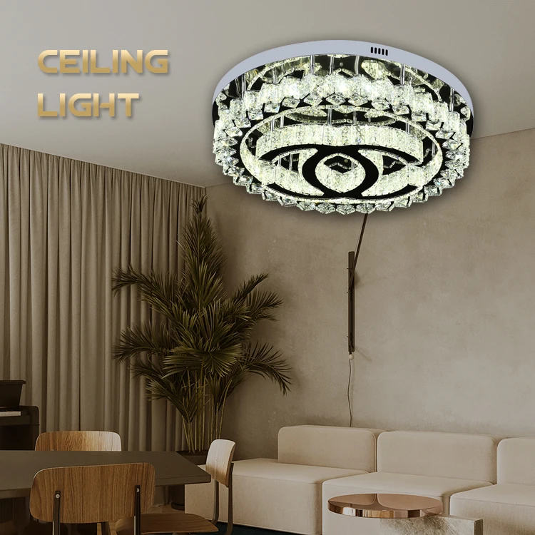 116w House Hanging Crystal Led Lamp Ceiling Lighting Modern Chandeliers ...