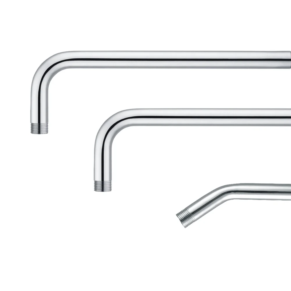 16cm 30cm 40cm Different Angled 201 304 Stainless Steel Shower Arm Pipe With Dia 20mm Pipe For