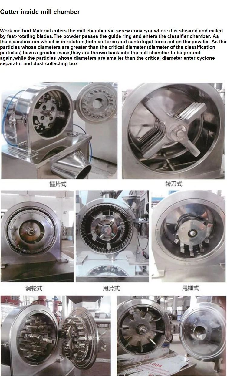 Air classifier barley grass powder grinding mill machine for sale