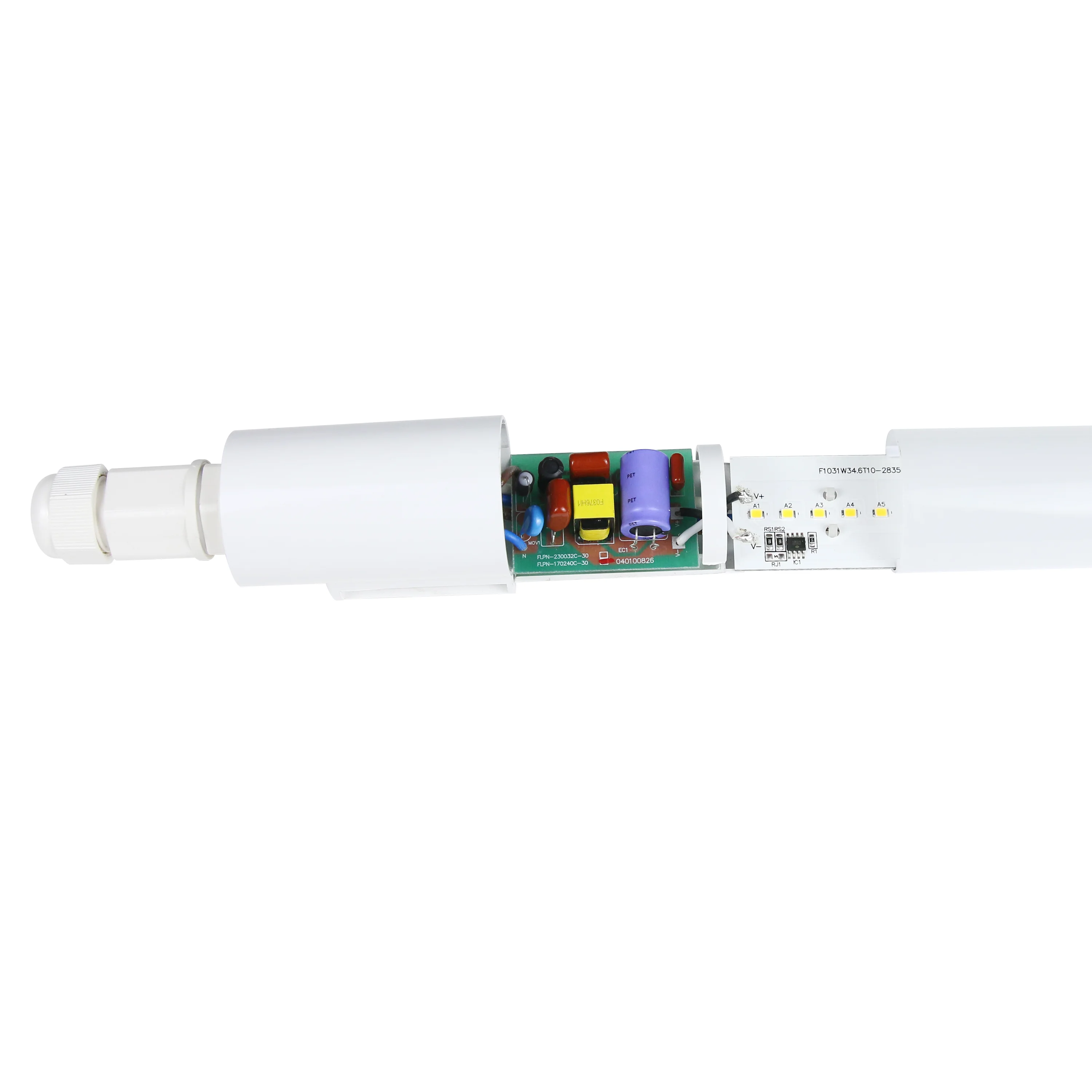LED Linear Light IP65 IK08 140lm/w Linkable Batten Light Flicker free OEM Waterproof Light Fixtures