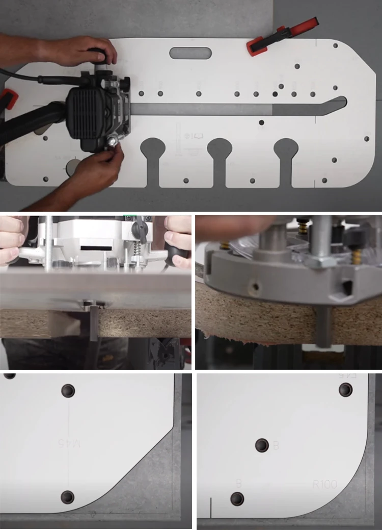 Profitools New Arrived Worktop Radius Router Jig For All Your Bathroom