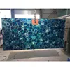 Blue agate marble slab