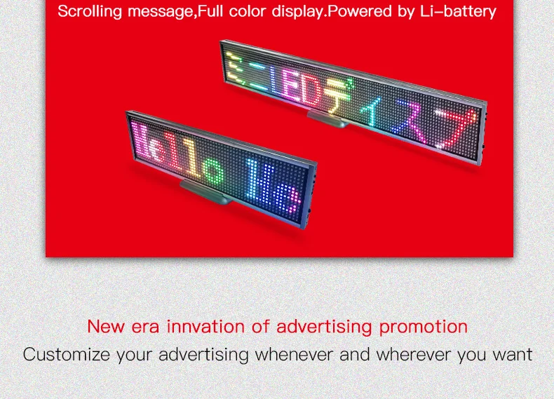 Iledshow Programmable Led Moving Message Sign Board P5 Super Thin Wifi