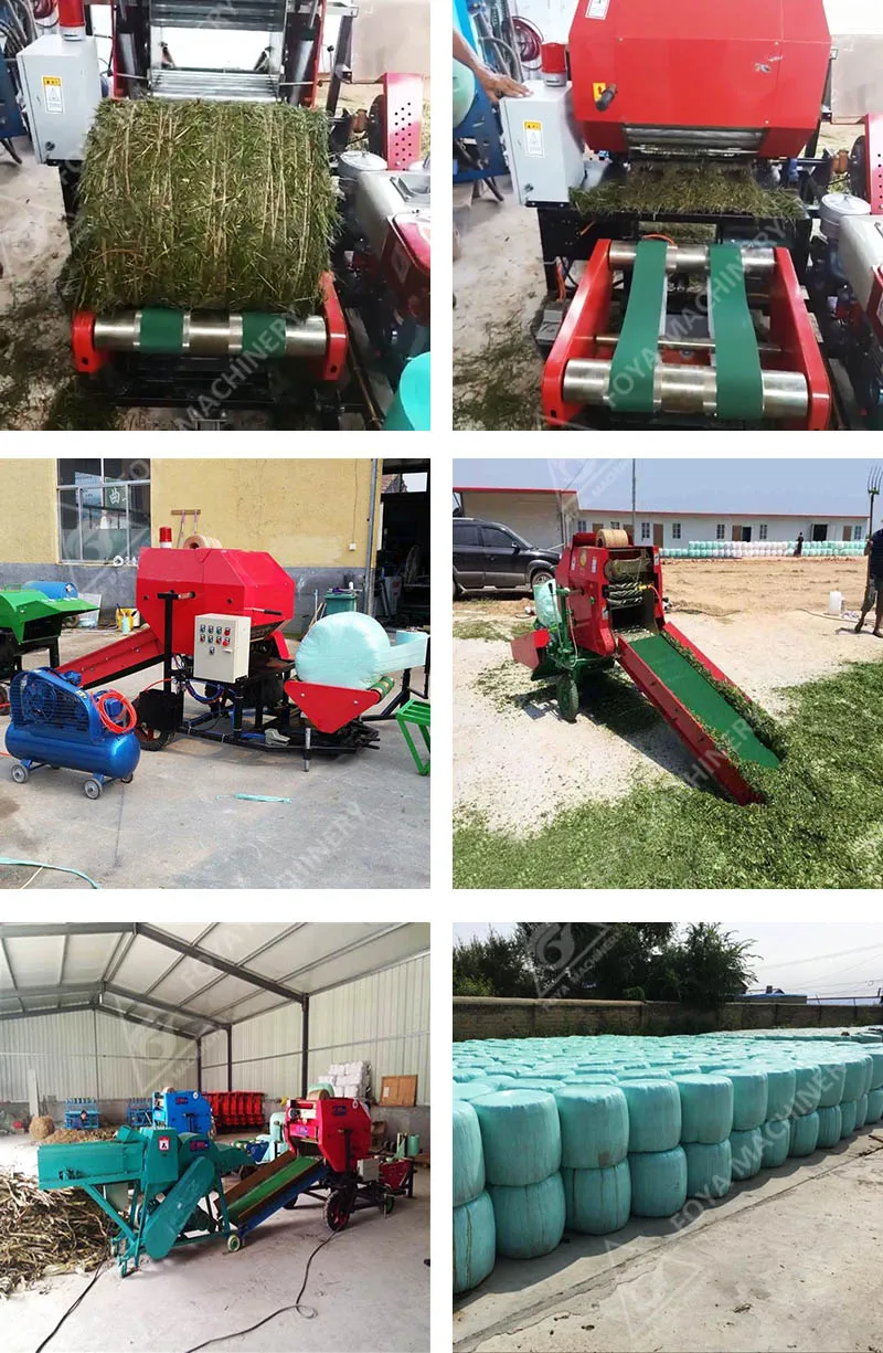 Dairy farm ensilage silage feed straw bale wrapper for cow