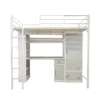 Factory Price Student dormitory bunk bed with desk and wardrobe steel bunk bed with drawers Hot sale strong