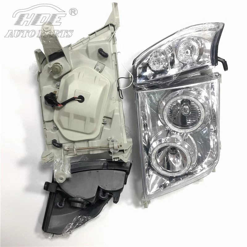 TY868-00HW+869W TY868-B00HW Auto Car LED Head Lamp Angle Eye For Toyota Land Cruiser Prado FJ90 2000-2002