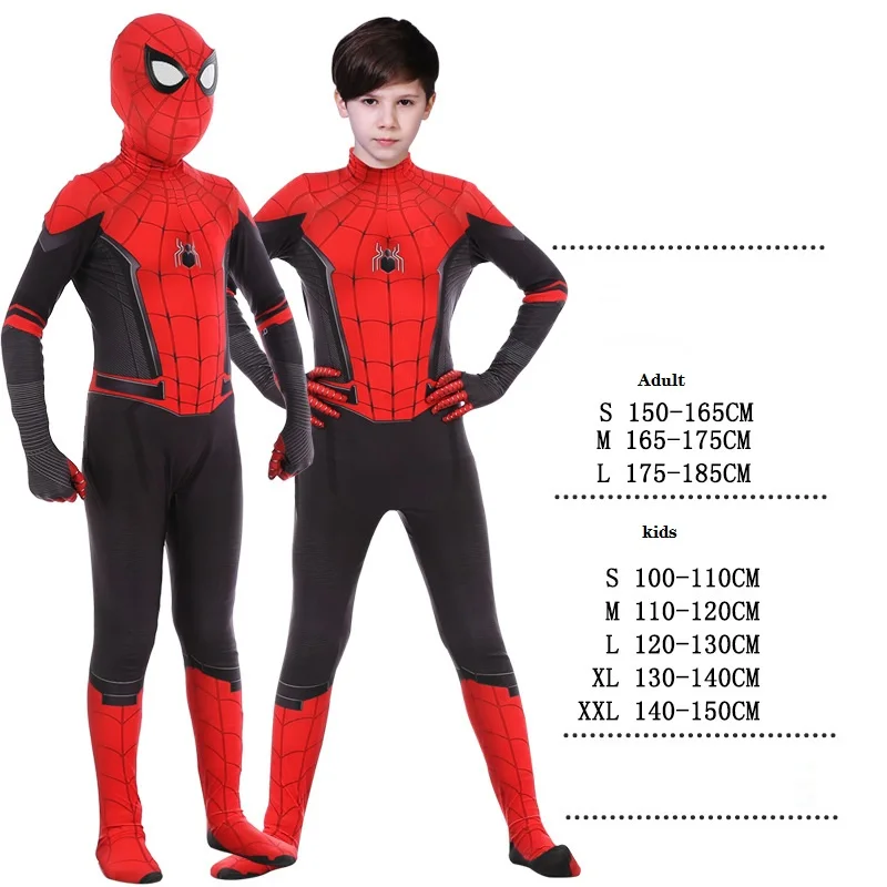 Spider Man Spiderman Costume Fancy Jumpsuit Adult And Children ...