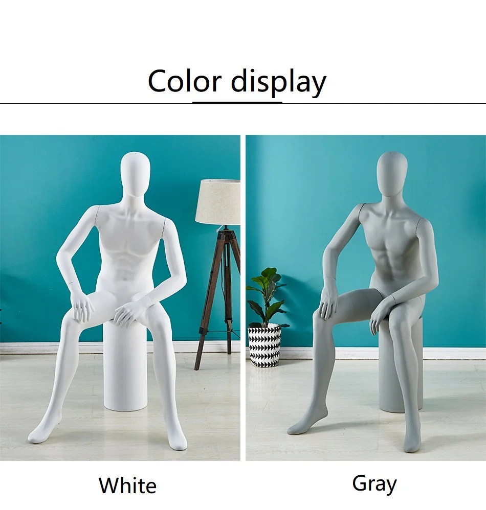 Wholesale White Male Mannequin Full Body Dummy Plastic Man Mannequin