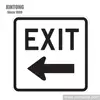 Reflect square traffic sign and mean post sticker