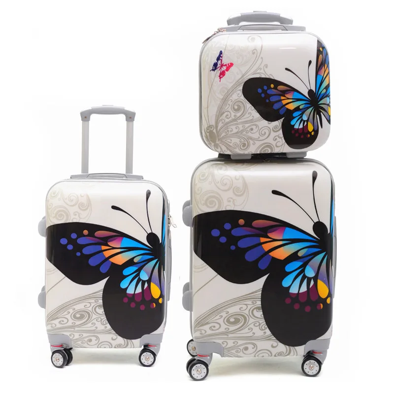 Personalized Unique Travel Luggage Set Letter Suitcase Set Printed Hard