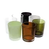 Stocked feature promotion 10oz black white clear red green various color candle jars