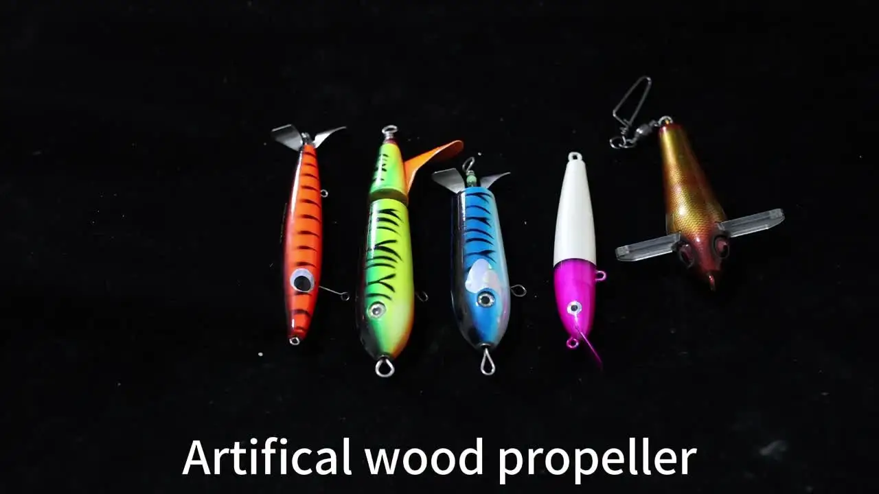 basswood fishing lures Glowing 4.5 Inch Wood Lure With Stainless Diving Lip Minnow Plug Basewood Build For Saltwater Action 1.76 Oz Weight Durable All Day Casting while boasting plenty of attractive popping and splashing action thats sure to catch the attention of hungry game Custom BFS Glide Bait -