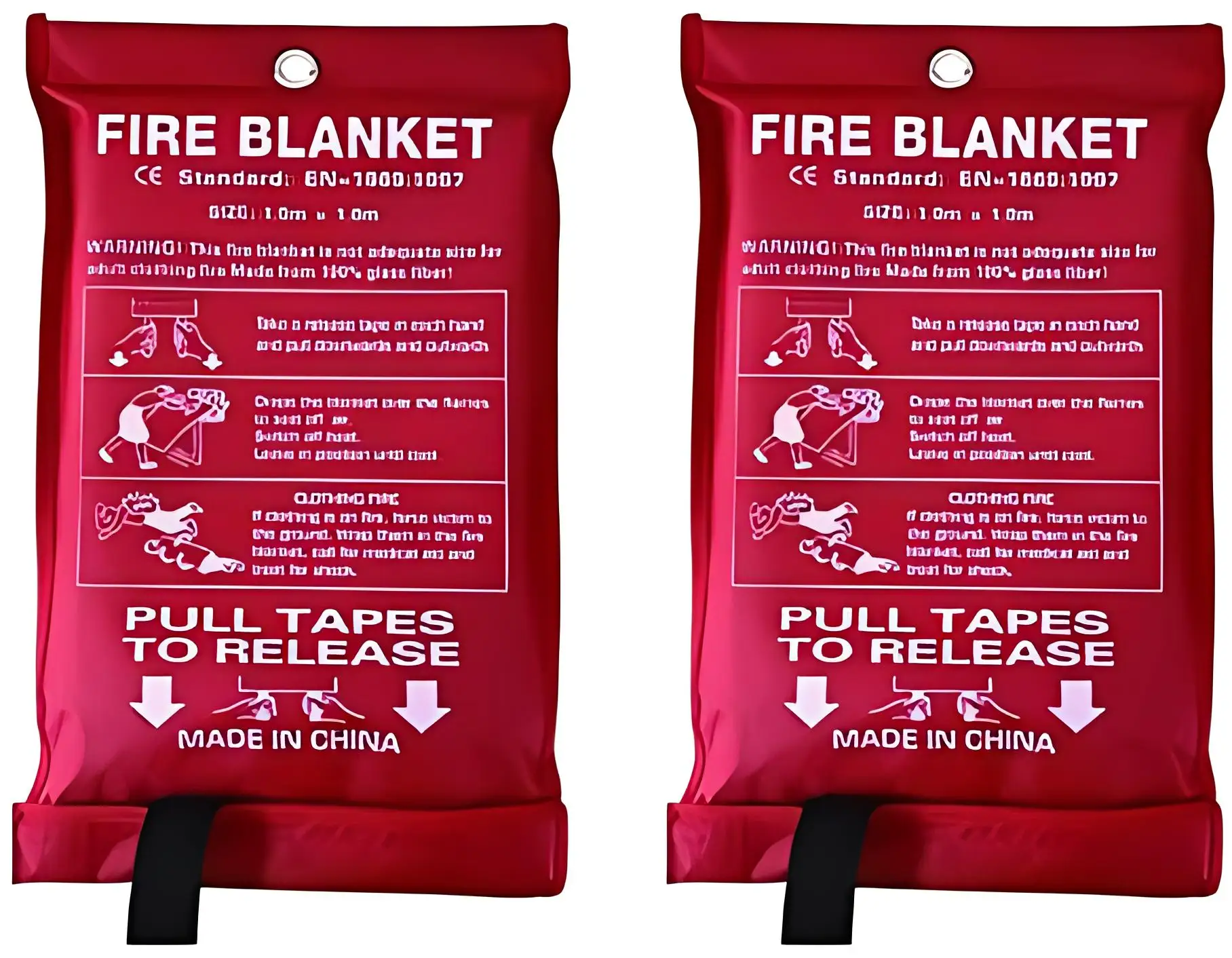 Custom Fiberglass Secucaptain Anti Emergency Fire Blanket 1*1m Home