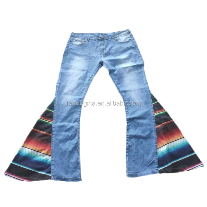 jeans with loose bottom