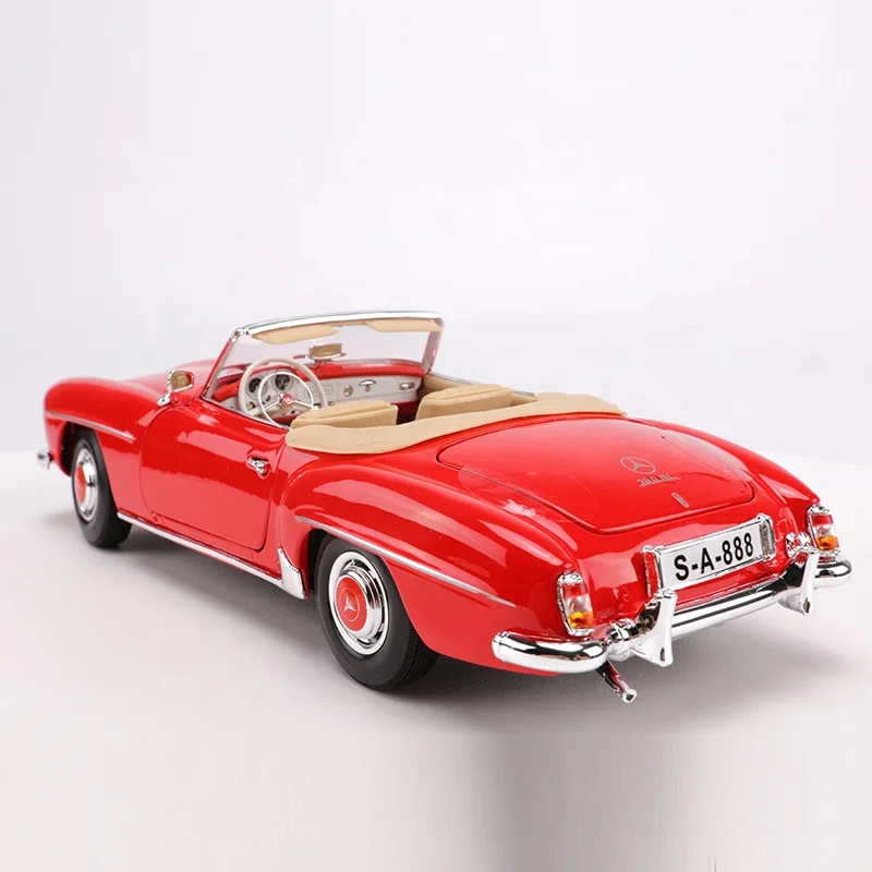 118 Scale Metal Car 1955 Classical Model 190sl Die Cast Car Model