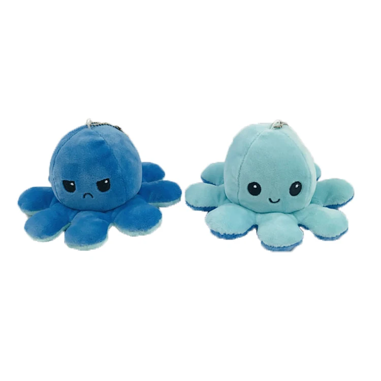
Custom Wholesale Mini Octopus Plush Toys Octopus Keychain Soft Stuffed Plush Toy keychain 