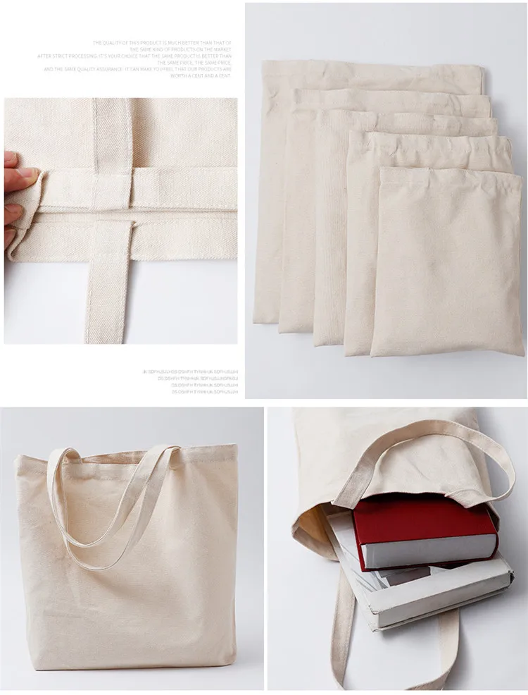 Wholesale LOW MOQ Personalised Design Shopping Bag Cheap Organic Cotton Canvas Tote Bags With Custom Printed Logo