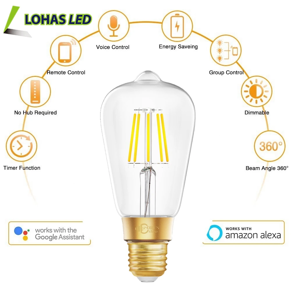 lohas smart bulb alexa