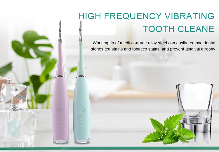high frequency vibrating tooth cleaner