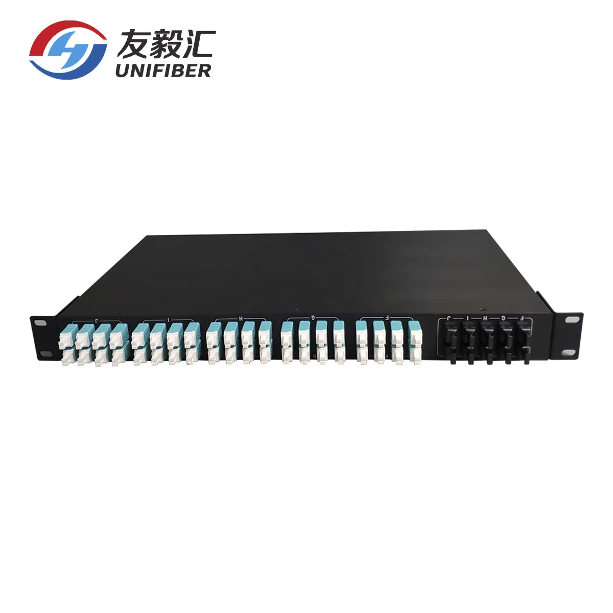 U Ports Rack Mount Fiber Optic Patch Panel X F Mpo Lc Cassette Modules Buy Mpo