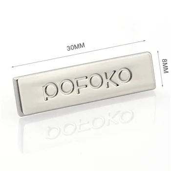 Handbag Hardware Small Metal Brand Name Plates,Engraved Logo Metal Nameplate,Custom Metal Plates ...