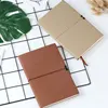 Business Notebook Small Carry-on ultra - quality Bandage Cloth Pattern Leather Surface Travelers Notebook Diary