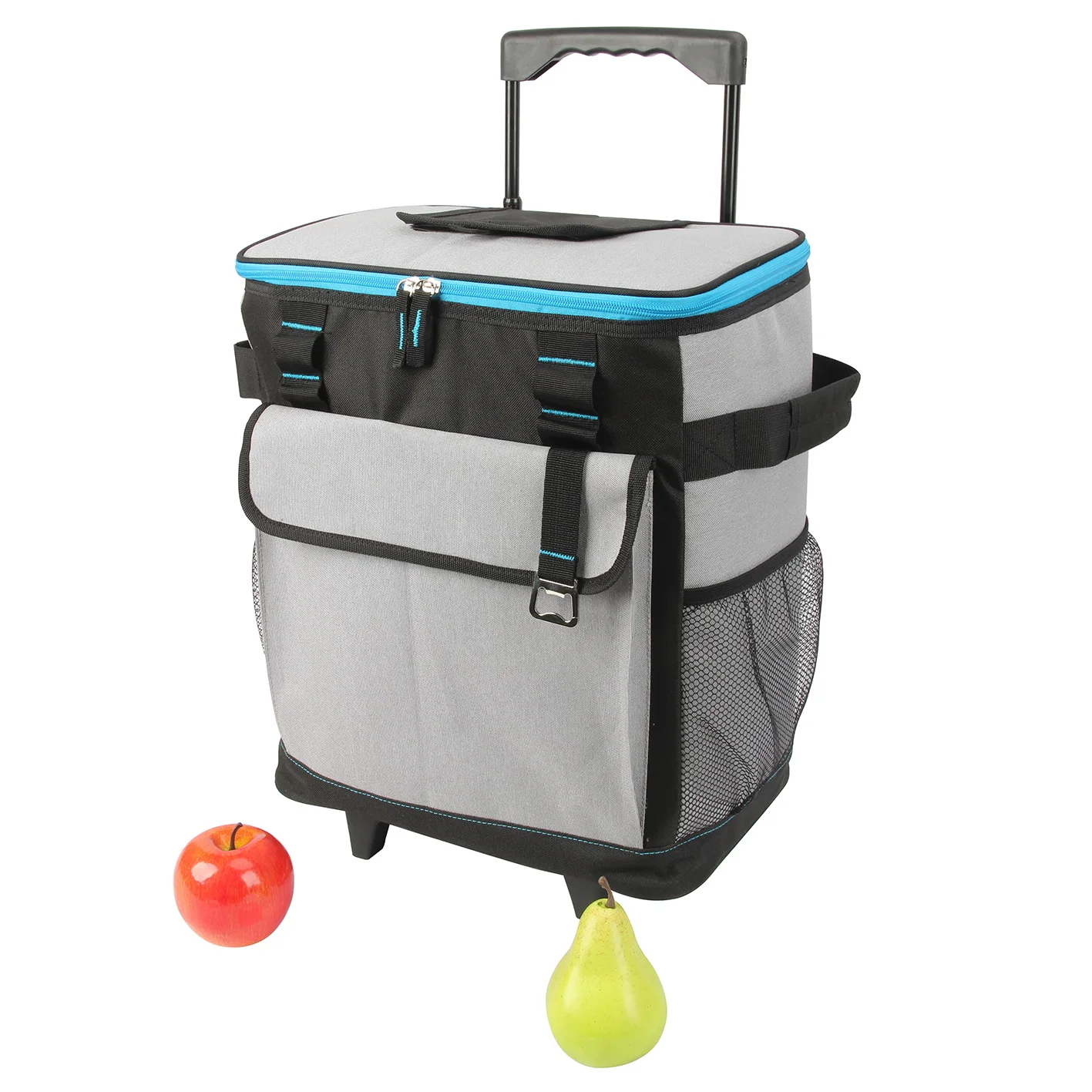 Custom Folding Casual Insulated Rolling Cooler Bag Beach Fishing