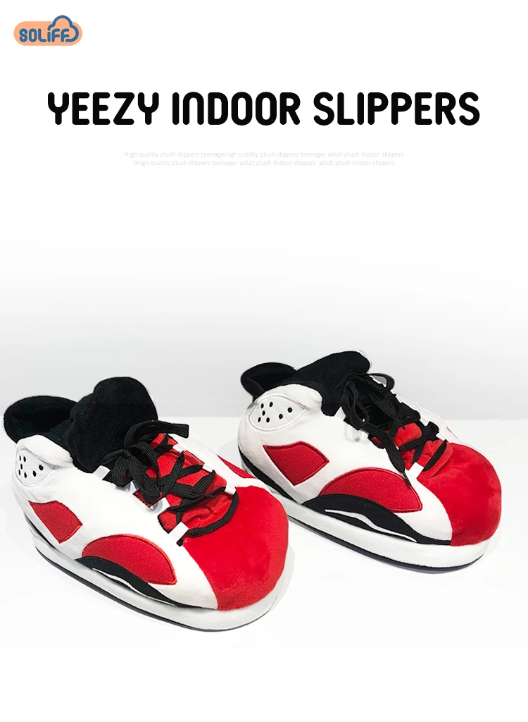 plush sneaker slippers