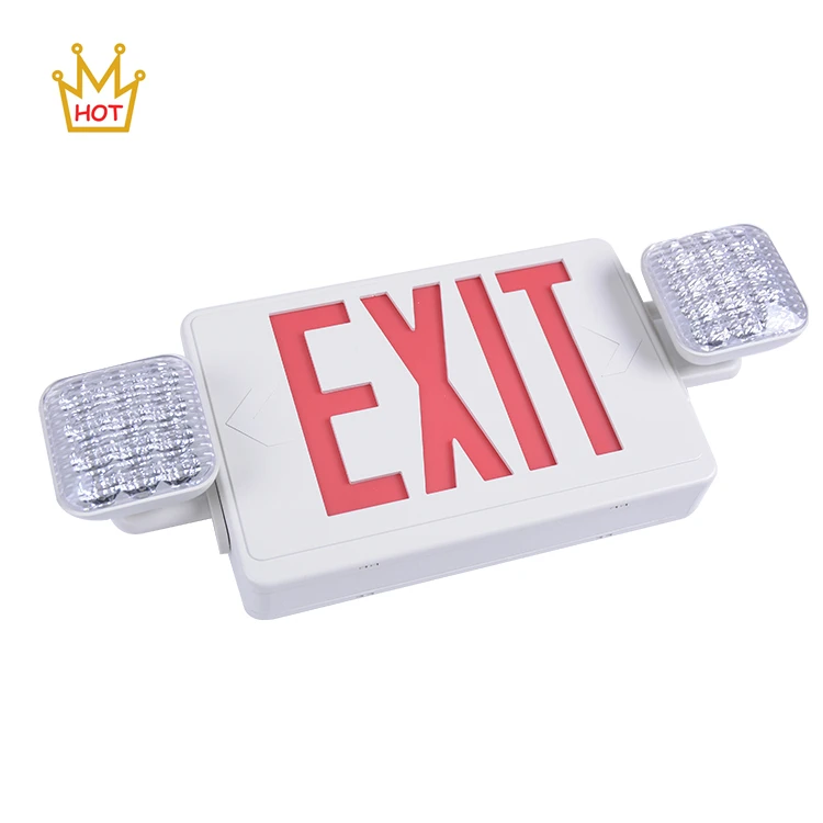 U L  listed exit sign prices battery powered emergency combo exit lights