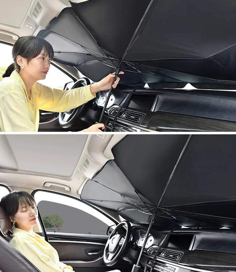 隔热前挡风玻璃遮阳伞可折叠汽车遮阳伞