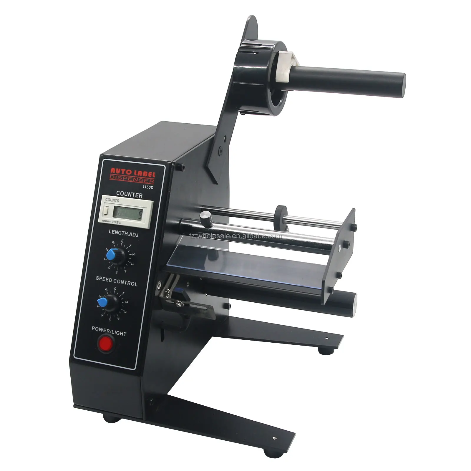 Automatic Label Dispenser AC110V/220V Automatic Stripper Separating Machine with 0-999999 Counting for Self-Adhesive Label/Barcode Labels/Safety Labels/Packaging Label 