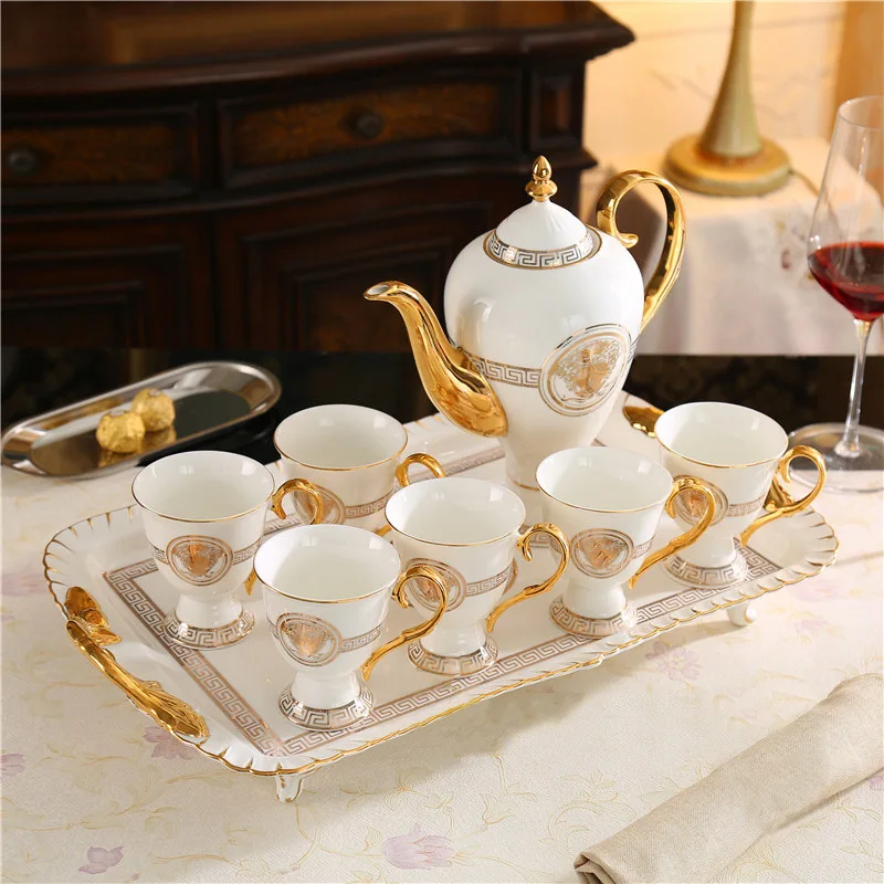 モデル 人気ロゴカスタムヨーロピアンセラミックシンプルアフタヌーンティーカップセット家庭用 Buy Popular Logo Custom