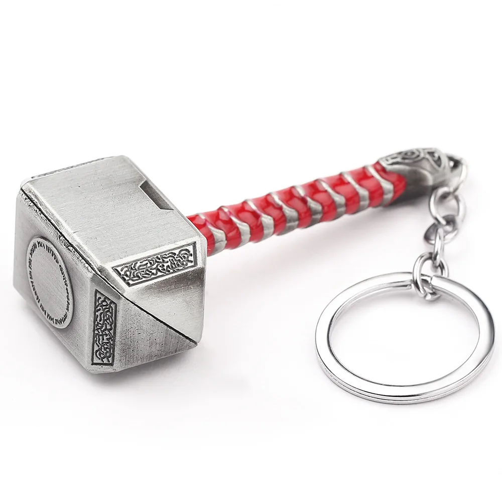 Fine Thor Hammer Keychain Metal Simple Bag Charm Key Decoration Charm