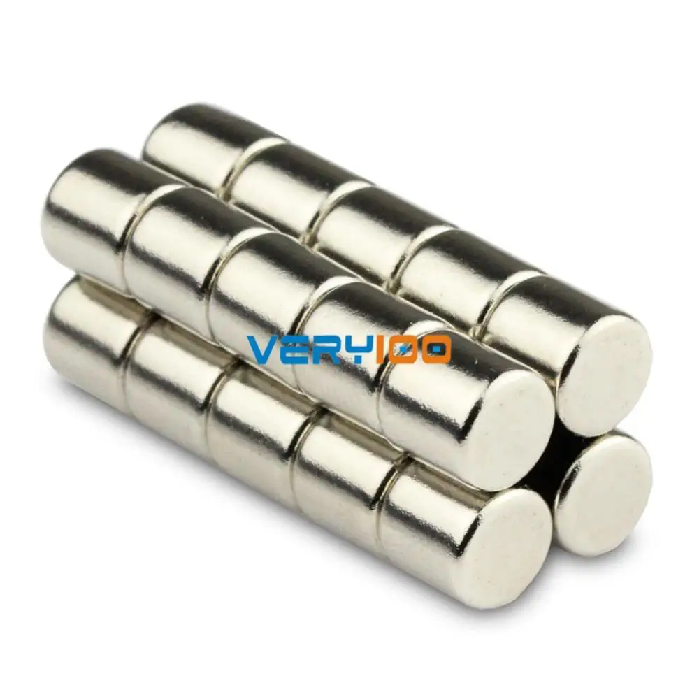 6 x 10 mm N50 Super Strong Round Disc Cylinder Magnets Rare Earth Neodymium 