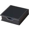 Leather card Holder, faux leather note holder with cover
