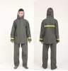 equipped with high visibility reflective taps for extra safety waterproof pvc industrial raingear