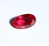 Red Ruby Oval Shape Synthetic Corundum Gemstones