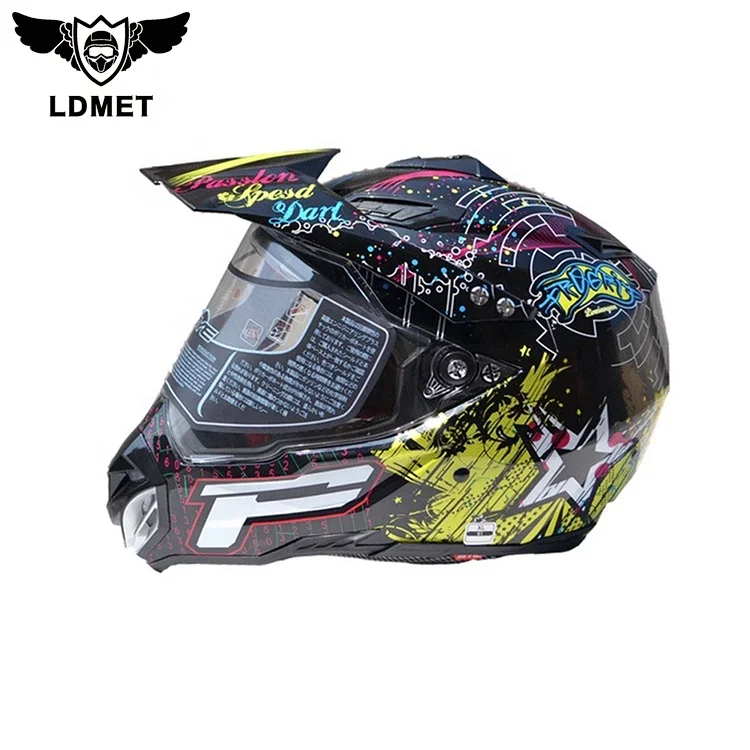 motocross helmet with visor