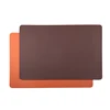 Wholesale High quality PVC foam Leather Double side Placemats for Dining table Rectangle Dinner Kitchen Table mats