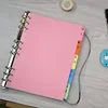 Amazon Hot sale Factory 3 hole A4 color plastic label dispenser classification folders