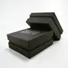 free sample custom design black color rigid cardboard jewelry packaging box foam insert