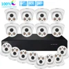 LOOSAFE 1080P 16CH one way audio ip camera full color cctv poe system 2mp motion detection 2mp ip dome camera indoor