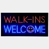 Hidly 12*24'' Walk-Ins Welcome LED Open Sign Super Bright LED Display Board Advertising Acrylic LED Sign for Business Store