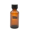 Wholesale 1/2 oz 1 oz essential oil e liquid 15ml 30ml amber round boston glass dropper bottle