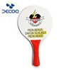 DECOQ High Quality Factory Price Cheap Custom Beach Racket with Net Bag and A Ball Wooden Racket Beach Paddle Set
